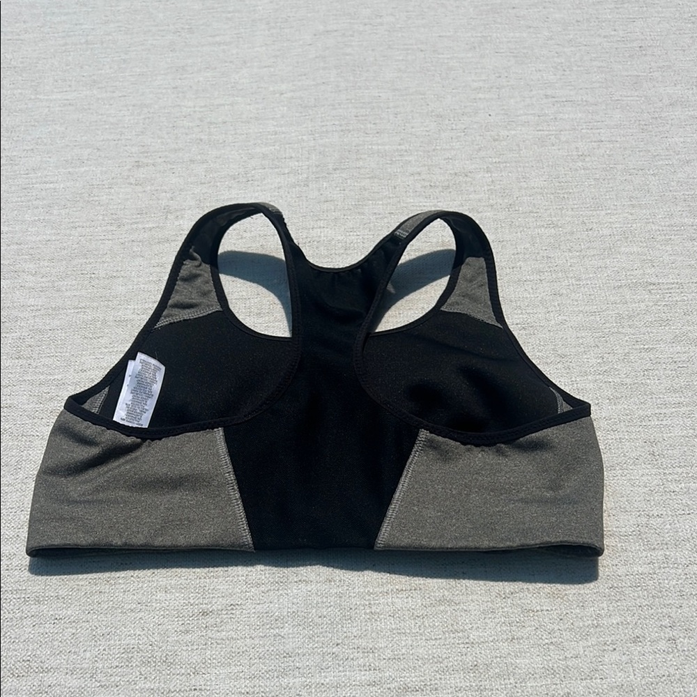 Nike Grey‎ and Black Performance Sports Bra with Mesh Style Racerback - Picture 4 of 7